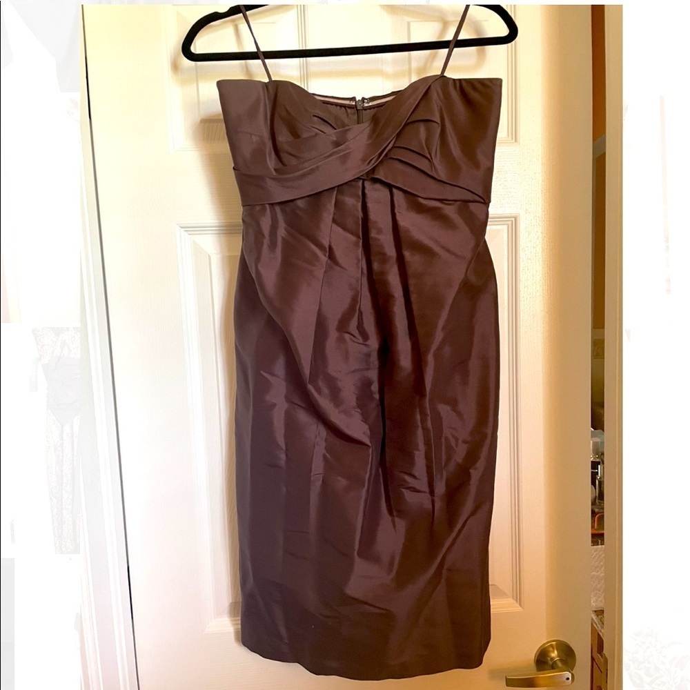 Nicole Miller raw silk cocktail dress